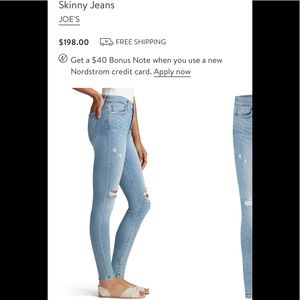 JOE’S JEANS BRAND NEW WITH TAG ON